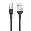 USB кабель HOCO X26 Xpress Type-C, 1м, нейлон (черный/золотой)
