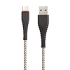 USB кабель BOROFONE BX25 Powerful Type-C, 1м, 3A, нейлон (черный)