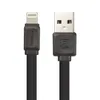 USB кабель REMAX RC-129i Fast Pro Lightning 8-pin, 2.4А, 1м, TPE (черный)