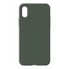 Силиконовый чехол для iPhone X/Xs "Silicone Case" (темно-зеленый, блистер) 48