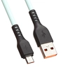 USB кабель "LP" Micro USB "Extra" TPE (бирюзовый/коробка)