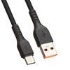 USB кабель "LP" USB Type-C "Extra" TPE (черный/коробка)