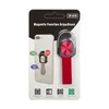 Держатель для смартфона "Magnetic Grip & Stand" кольцо с ремешком XY-016 (черный с красным)
