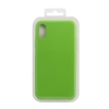 Силиконовый чехол для iPhone X/Xs "Silicone Case" (салатовый, блистер) 31