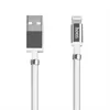 USB кабель HOCO U91 Magic Magnetic Lightning 8-pin, 2.4А, магниты на кабеле, 1м, PVC (белый)