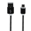USB кабель "LP" Micro USB Металлическая оплетка 1м. (черный/европакет)