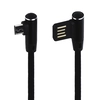 USB кабель "LP" Micro USB оплетка Т-порт 1м. (черный/европакет)