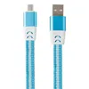 USB кабель "LP" Micro USB Тянучка 0.75-1.2м. (голубой/блистер)