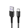 USB кабель Earldom EC-085C Type-C, 2.4A, 0.25м, силикон (черный)
