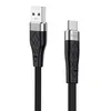 USB кабель HOCO X53 Angel Type-C, 3А, 1м, силикон (черный)