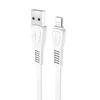 USB кабель HOCO X40 Noah MicroUSB, 2.4А, 1м, TPE (белый)