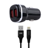 АЗУ Earldom ES-138I 2xUSB, 2.4A + кабель Lightning 8-pin, 1м (черный)