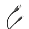 USB кабель BOROFONE BX37 Wieldy Type-C, 1м, 3A, PVC (черный)