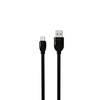USB кабель Earldom EC-108M MicroUSB, 2.4A, 1м, TPE (черный)