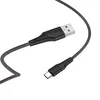 USB кабель HOCO X58 Airy Type-C, 3А, 1м, силикон (черный)