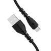 USB кабель REMAX PD-B47m Azeada Wing MicroUSB, 3А, 1м, TPE (черный)