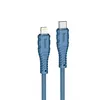 USB-C кабель HOCO X67 Nano Lightning 8-pin, 3А, PD 20W, 1м, силикон (синий)