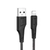 USB кабель HOCO X58 Airy Lightning 8-pin, 2.4А, 1м, силикон (черный)