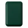 Чехол-бумажник магнитный MagSafe кожаный для iPhone (темно-зеленый)