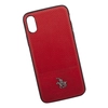 Защитная крышка для iPhone X/Xs "POLO&RACQUET CLUB" (красная, коробка)