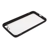 Защитная крышка "LP" для iPhone SE 2/8/7 "Glass Case" с черной рамкой (прозрачное стекло/коробка)