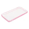 Защитная крышка "LP" для iPhone SE 2/8/7 "Glass Case" с розовой рамкой (прозрачное стекло/коробка)