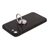 Защитная крышка "LP" для iPhone SE 2/8/7 "Glass Case" с кольцом (черное стекло/коробка)
