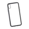 Чехол REMAX Shield для iPhone X/Xs прозрачное стекло с рамкой+TPU (черный)