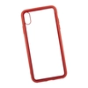 Чехол REMAX Shield для iPhone Xs Max прозрачное стекло с рамкой+TPU (красный)