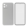Защита 360° стекло + чехол для iPhone 12 (серебро)