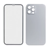 Защита 360° стекло + чехол для iPhone 12 Pro Max (серебро)