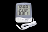TA218A Термометр комнатный с влажностью и часами