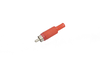 Разъем RCA "шт" пластик на кабель красный 1-200 (14-0403)