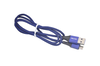 22582 Кабель Walker C705 для micro USB, в матерчатой обмотке, синий