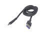 25257 Кабель XO NB-Q166 USB - microUSB 5A, быстрая зарядка, черный