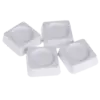 Антивибрационные подставки, 60х60х18мм, белые, квадратные, 4шт, 20533