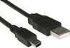 Кабель USB2.0 A вилка - MiniUSB 5P вилка, 0.5 метра, Perfeo (U4304), K207-6