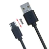 Кабель USB MR04t Type-C 1000mm Длинный штекер, черный, E23-33