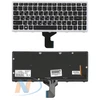 Клавиатура для ноутбука Lenovo IdeaPad Z400 черная с серой рамкой (подсветка)P/N:T3F1B-RU, 25206100, PK130SW1B05, 9Z.N7GBC.U0R, NSK-BCUBC
