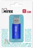Флешка (Flash-drive) USB 2.0, 8GB, Mirex Unit AQUA, 22/10 Мб/с, металл, голубая