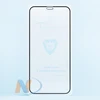Защитное стекло iPhone 12 mini полное покрытие (черный) (Brera)