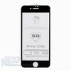 Защитное стекло iPhone 7, 8, SE 2020 полное покрытие (черный) (3D FLAT) (тех. упаковка)