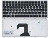 Клавиатура для Lenovo U410 черная с с серебристой рамкой P/N: 25203740, 25203620, AELZ8700110