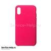 Чехол Silicone Case для iPhone XS MAX (кислотно-розовый) №47 COPY AAA+