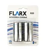 Батарейки солевые Flarx R20 (D) 2шт.