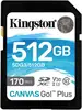 Карта памяти Kingston 512GB SDXC Class 10 UHS-I U3 V30 Canvas Go Plus 170MB/s