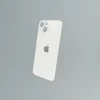 Заднее стекло корпуса iPhone 13  White (увеличенное отверстие под камеру)
