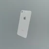 Заднее стекло корпуса iPhone  8  White USA (увеличенное отверстие под камеру)