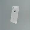 Заднее стекло корпуса iPhone  X  White EU (увеличенное отверстие под камеру)