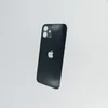 Заднее стекло корпуса iPhone 12  Black (увеличенное отверстие под камеру)
